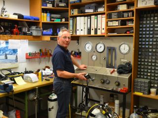 Ein Blick in unsere Tauchwerkstatt