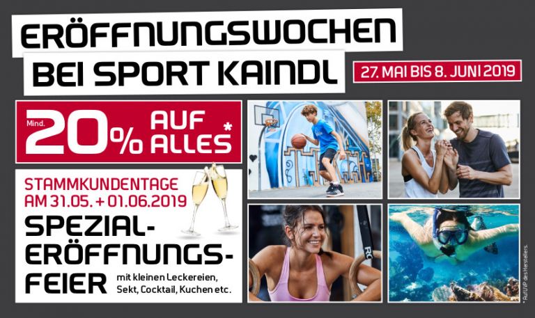 Teaser - Eröffnung 27.05. bis 08.06.2019 - 20% Rabatt auf Alles