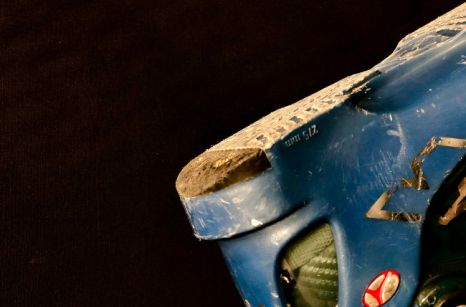 Abgelaufene Sohlenplatte